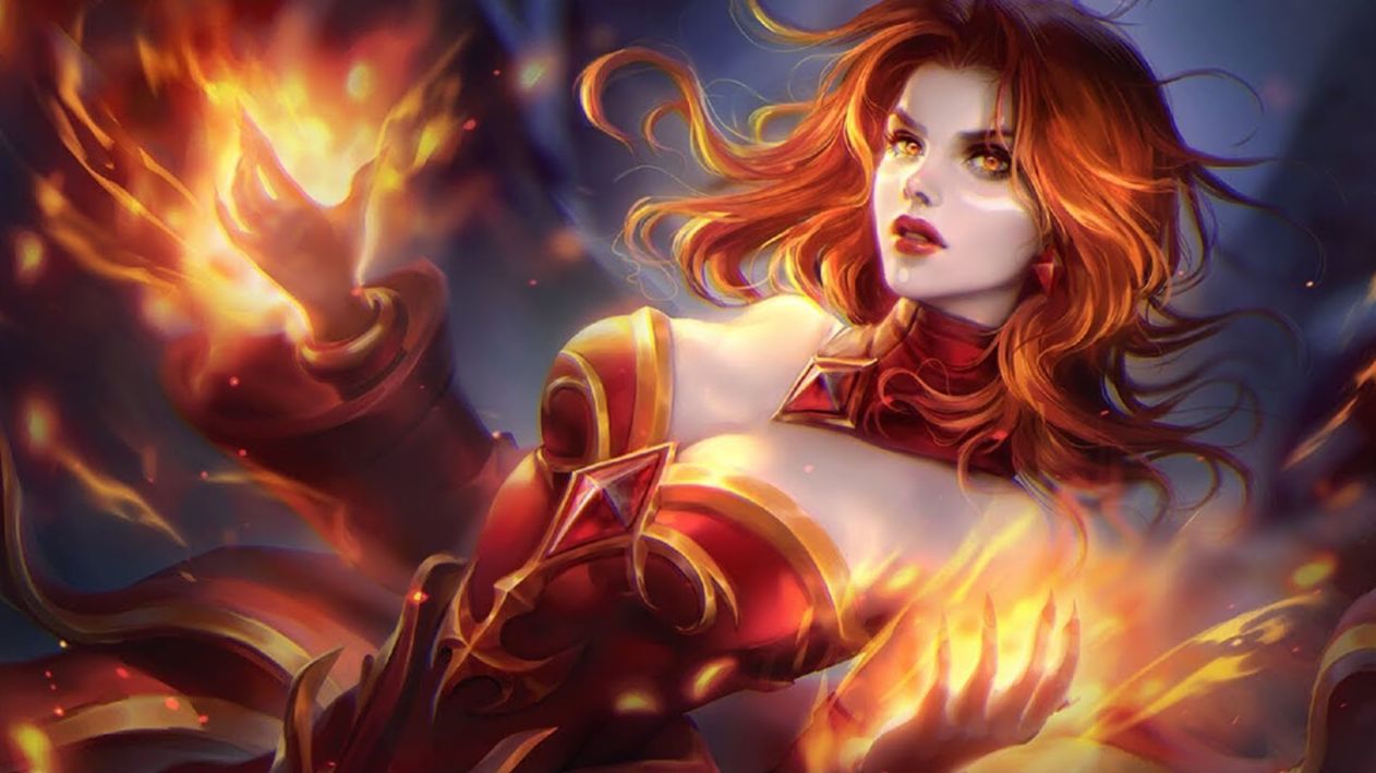 DOTA 2 (Lina gameplay)