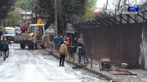 На улице Кошкина начались работы по ликвидации последствий ЧП