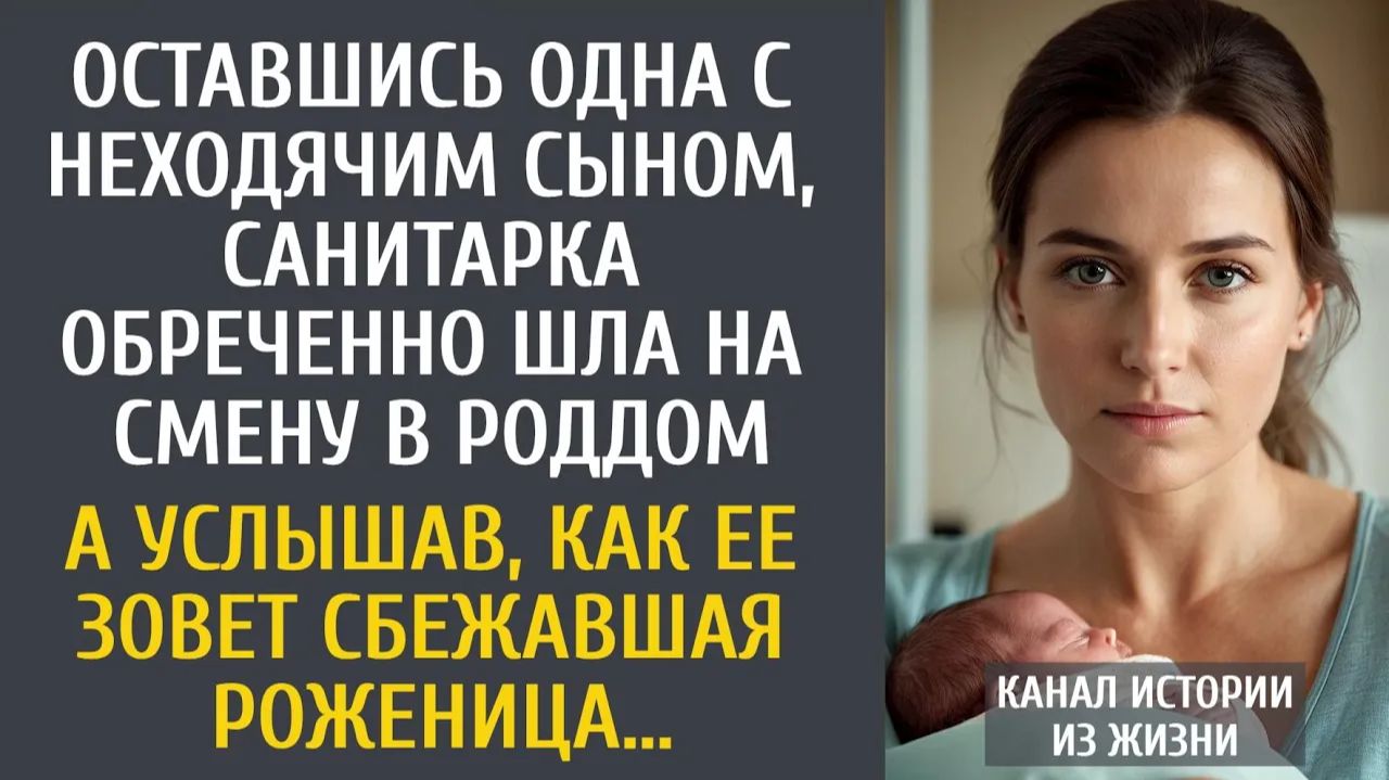 Истории из жизни: Оставшись одна с неходячим сыном, санитарка обреченно шла на смену…
