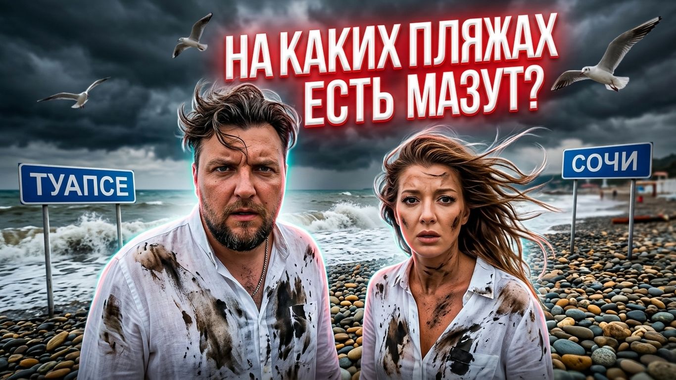 от ТУАПСЕ до СОЧИ НА КАКИХ ПЛЯЖАХ ЕСТЬ МАЗУТ? #сочи #всеосочи #туапсе