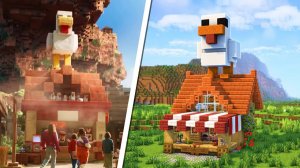 Minecraft ｜ Как построить лавовую курицу Стива (автоматическую куриную ферму)