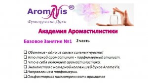 2часть. Базовое занятие1. Академия аромастилистики Ирина Морозова