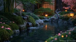 🌸 Водопад и сакура — спокойная спа-музыка для расслабления, медитации и глубокого сна 🍃