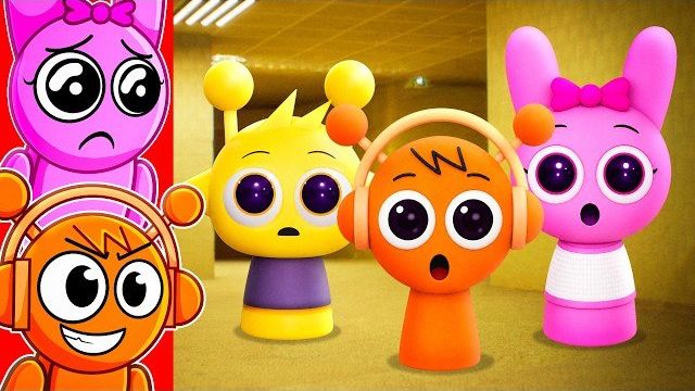 Реакция на SPRUNKI CHIBIS в THE BACKROOMS