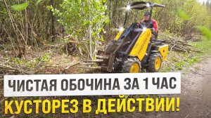 КАК ОЧИСТИТЬ ОБОЧИНУ ДОРОГИ ОТ КУСТОВ И МЕЛКИХ ДЕРЕВЬЕВ БЫСТРО? КУСТОРЕЗ ДЛЯ MAKER 600!