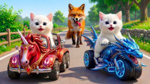 МАМА КОШКА СПАСАЕТ КОТЯТ!!! Анимация