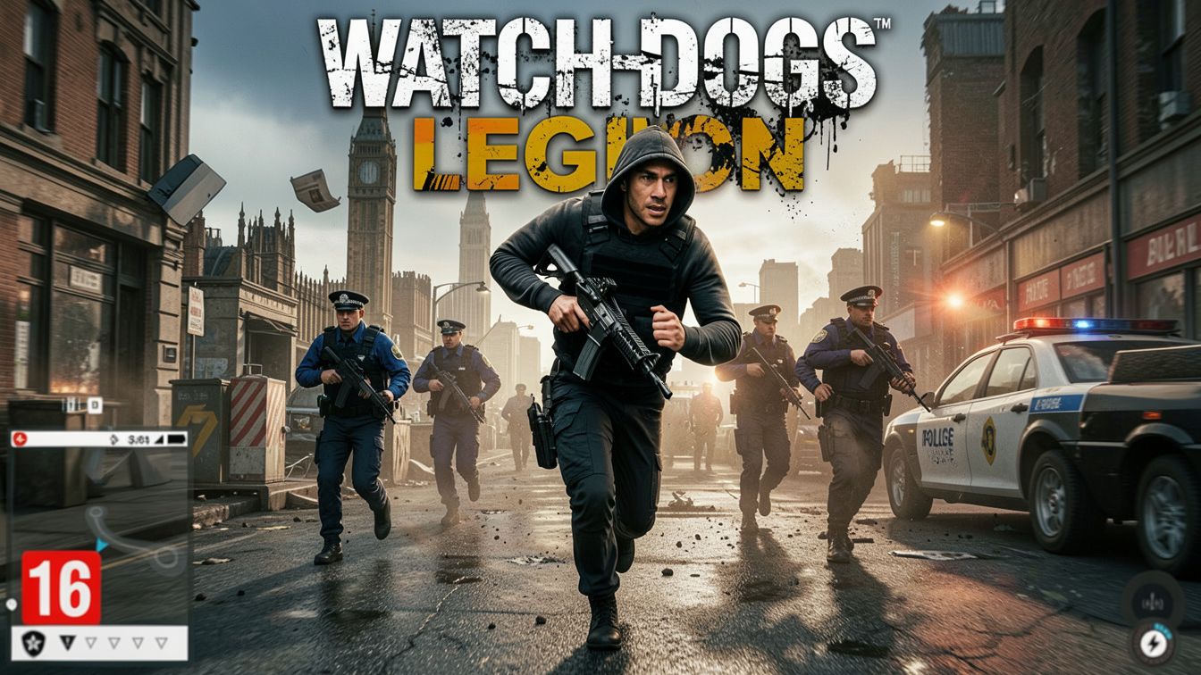 Watch Dogs Legion cтрельба с копами