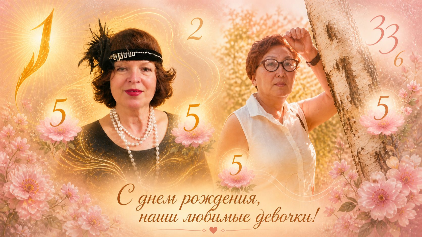 Нумерологическое поздравление Вике и Свете