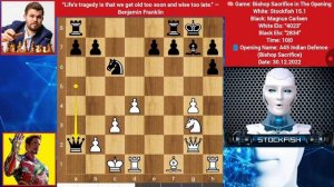 «Stockfish18  (4000 Elo) пожертвовал слона в дебюте _ Stockfish противМагнуса _ FIDE, Магнус» нару