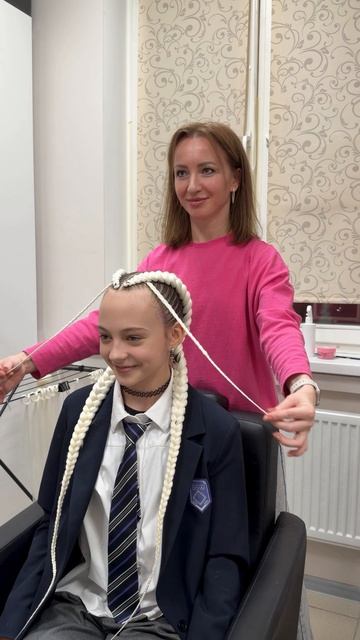 Белые косы с канекалоном Москва Химки