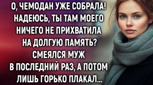 О, чемодан уже собрала! Надеюсь, ты там моего ничего не прихватила. Смеялся муж, а потом лишь…
