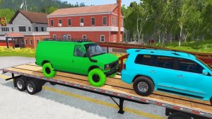 МАШИНКИ ПРОТИВ ЯМ: МОЛНИЯ МАКВИН И БОЛЬШОЙ ГРУЗОВИК 🚚 КРАШ-ТЕСТ В BEAMNG DRIVE 🔥