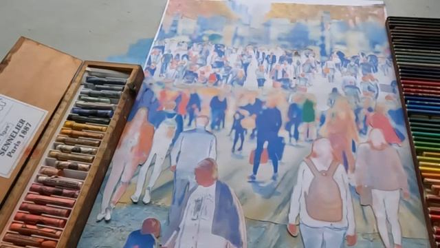 набросок иллюстрации Мария и Ноан в зонах скопления Новостранников