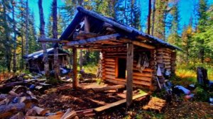 Живём в тайге. Снова ломаем и строим. Ремонт таёжной избушки.