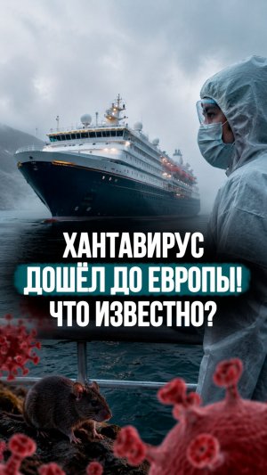 Опасный вирус Андес уже в Европе! / 150 человек в ловушке на лайнере: кто примет MV Hondius? #shorts