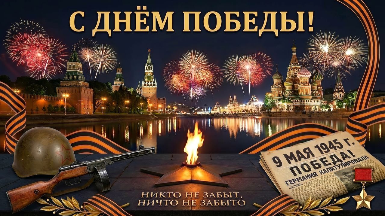 С Днём Победы, 9 мая! Поздравление, песня с праздником Днём Победы, с 9 мая