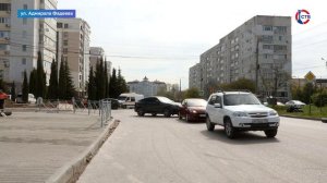 На перекрёстке улиц Адмирала Фадеева и Парковой проверили качество нового асфальта