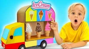 Приключение для детей с аппаратом для мороженого!