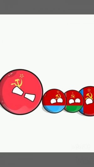 Типичный Развал СССР #countryballs #staleballs #анимация