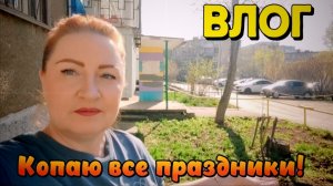 ВЛОГ«Все майские праздники копала под балконом!)😊❤