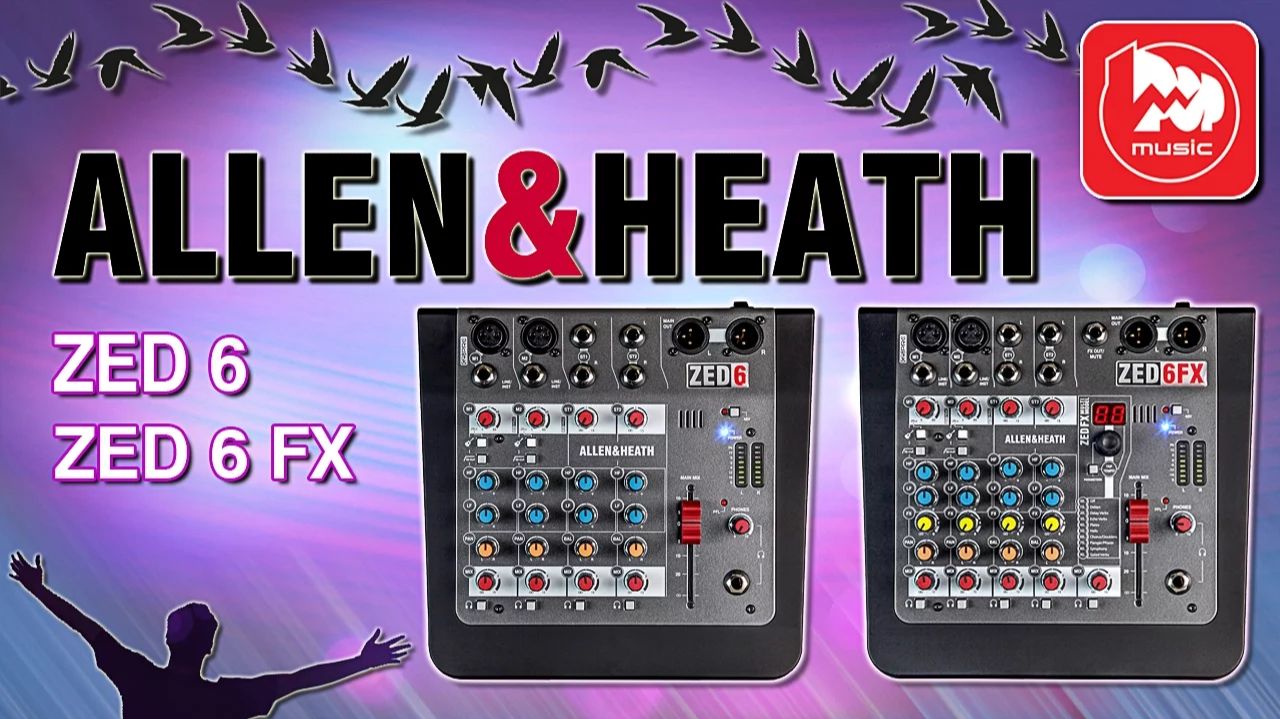 ALLEN&HEATH ZED-6 и ALLEN&HEATH ZED-6FX - компактные и доступные микшеры