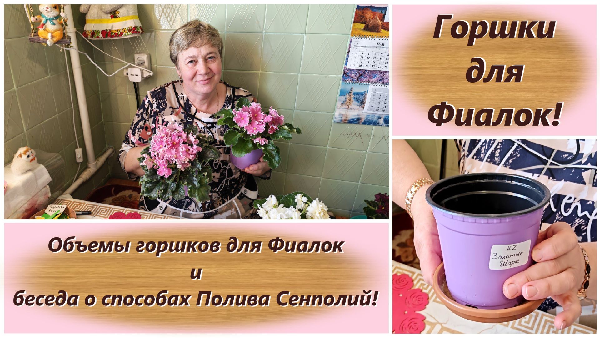 Горшки для Фиалок! Объемы горшков для Фиалок и беседа о способах Полива Сенполий!