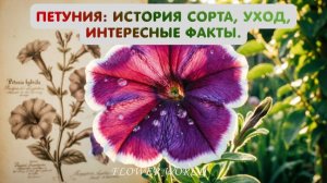 Петуния: история сорта, уход, интересные факты.🥰