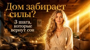 Дом забирает силы? 3 шага, которые очистят пространство и вернут сон.
