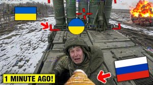 Украинские силы пытаются защитить оборудование, когда российский FPV-дрон приближается
