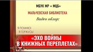 Видео-обзор «Эхо войны в книжных переплетах»
