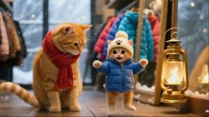 Первый поход за покупками Рыжика и мамы | Готовимся к зиме с котиками 🐱