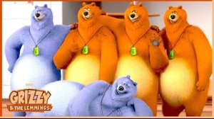 Медвежьи дроби | Гриззи и Лемминги | Сборник за 30 минут | 🐻🐹 Мультфильм для детей