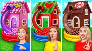 Испытание цветного дома Super Hyper Делайте смешные ситуации