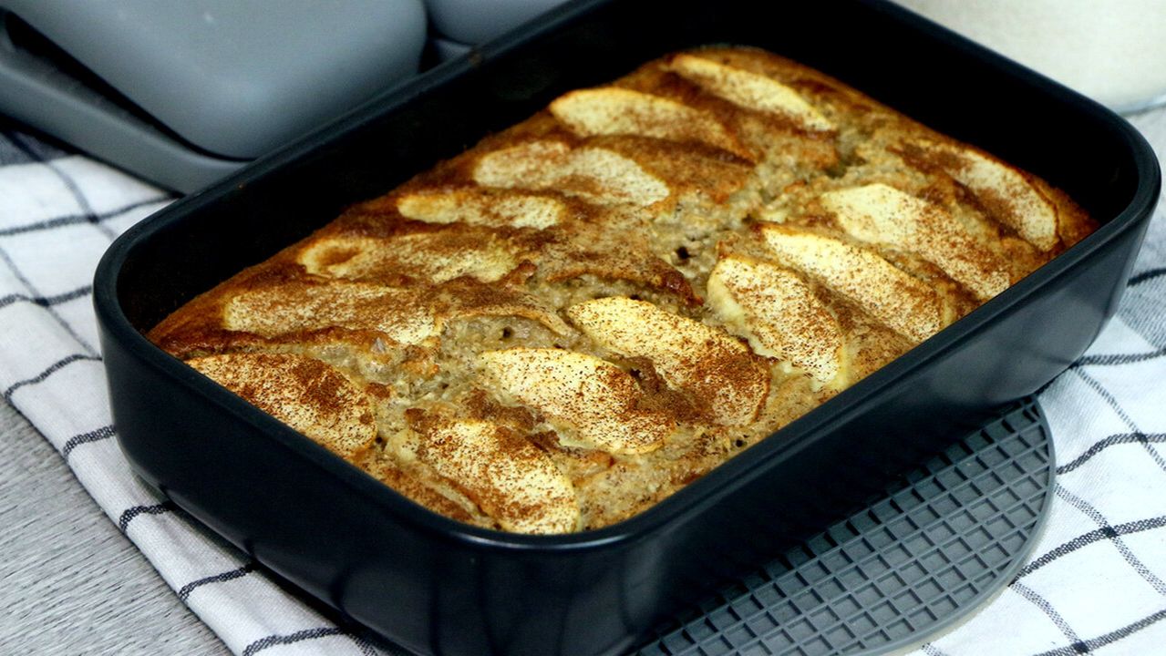 Овсяный пирог с яблоками. Ни какой муки только овсянка