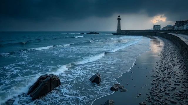 Deep Work Music ｜ Ocean Focus Music For Coding And Concentration In Stormy Seaside Vibes