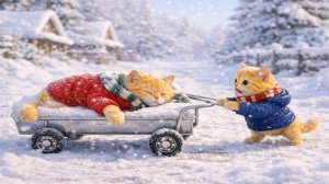 КОТЕНОК ЛЕЧИТ МАМУ КОШКУ!!! АНИМАЦИЯ