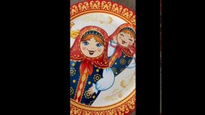 Посуда праздничная одноразовая Матрешки
