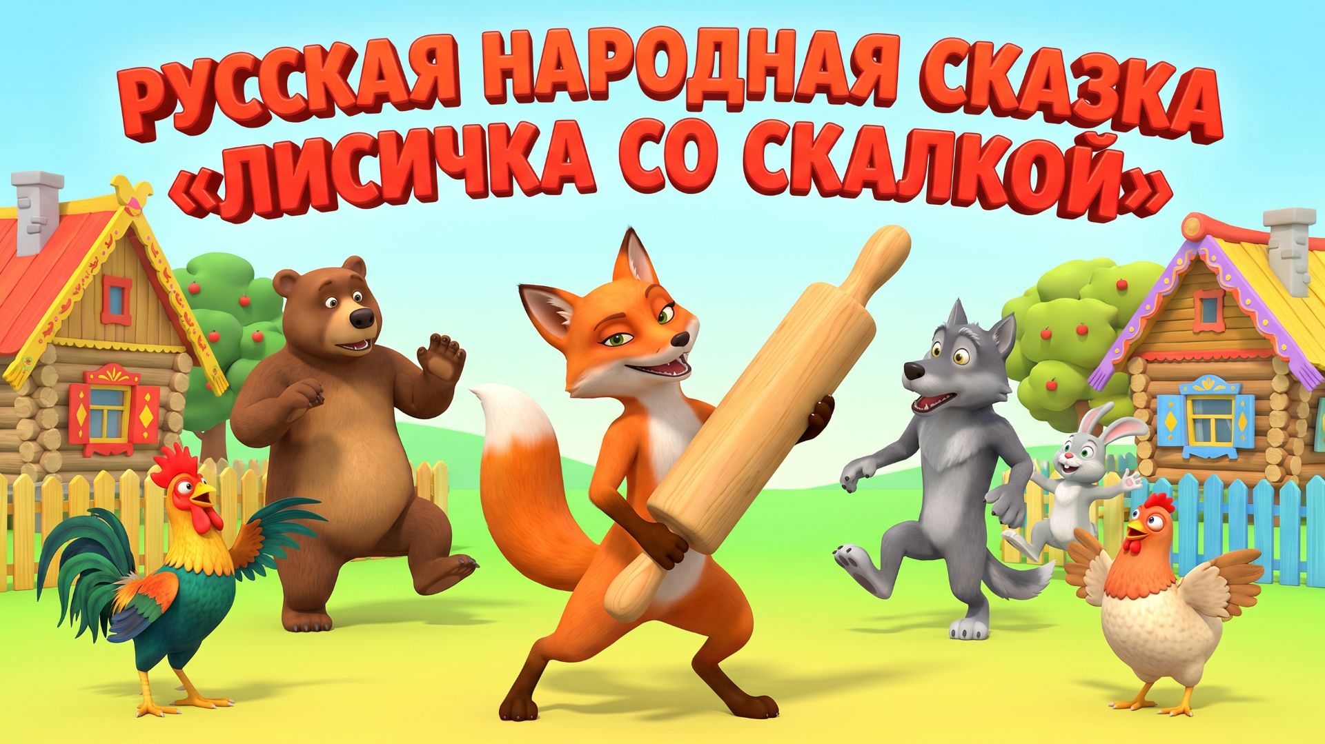 Лисичка со скалкой – Мультфильм для детей | Весёлая и поучительная сказка