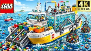 Я построил гигантский корабль для очистки океана из конструктора LEGO Technic! | Забавный эксперимен