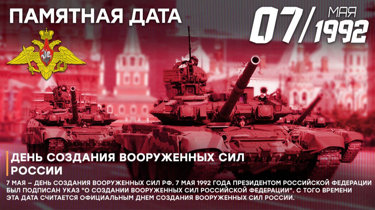 День создания Вооружённых Сил Российской Федерации