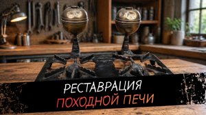 Реставрация старой ржавой походной печи
