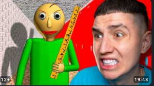 ГЛЕНТ ВПЕРВЫЕ ИГРАЕТ В БАЛДИ!!!   ОН В ШОКЕ! baldi's basics