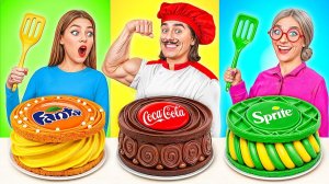 Я против моей бабушки в соревновании по приготовлению еды # Вкусные рецепты Супер Гипер ДО