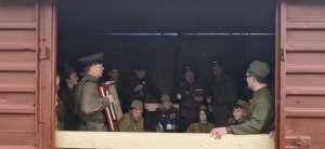 В Троицке встретили Поезд Победы!