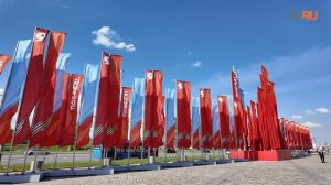Как украсили Поклонную гору в Москве ко Дню Победы