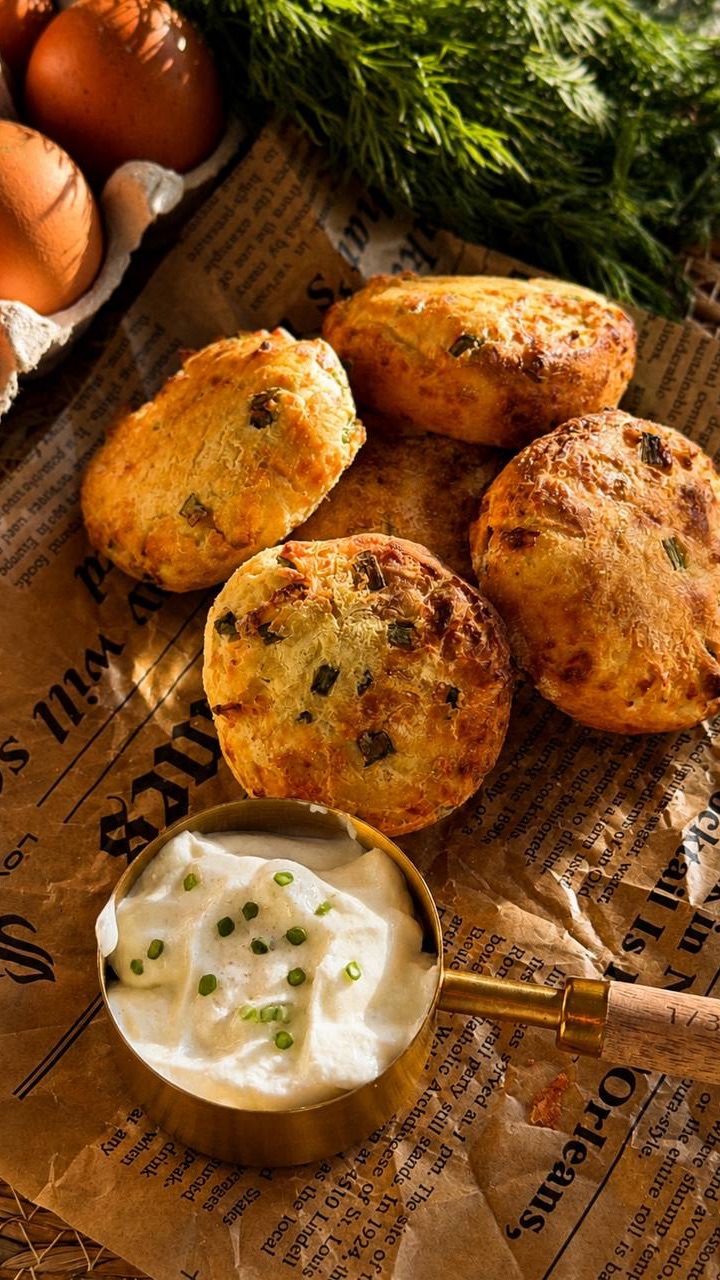 Сырники с сыром и зеленью 🧀