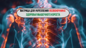 🦴 Матрица для укрепления позвоночника и здоровья мышечного корсета 🎵