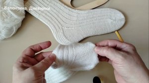 Вязание. Носочки женские резинкой. размер38_39. как вязала