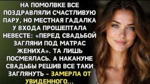 ПЕРЕД СВАДЬБОЙ ЗАГЛЯНИ ПОД МАТРАС ЖЕНИХА»  ШЕПНУЛА ГАДАЛКА. Я ЗАГЛЯНУЛА  И ОКАМЕНЕЛА ОТ УЖАСА!
