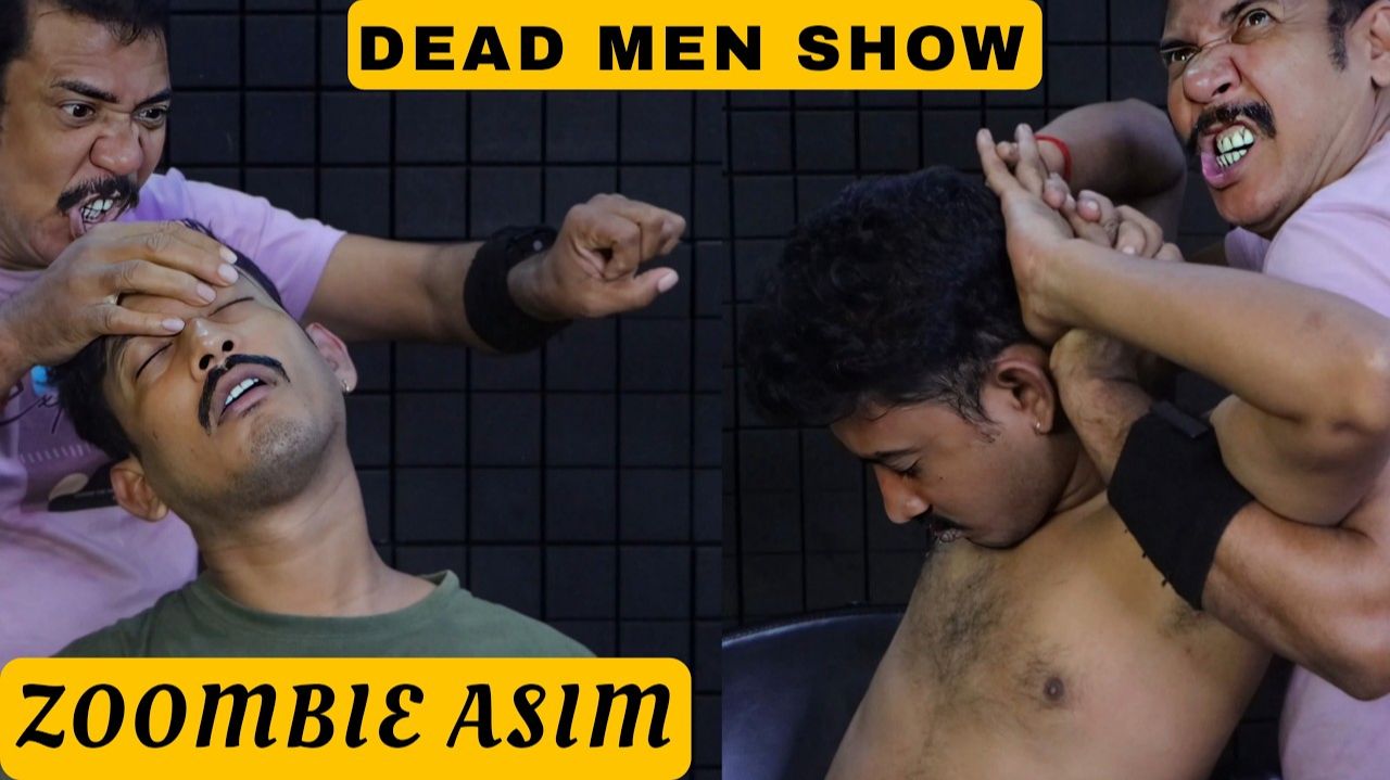 Stress Relief Head Massage & Old School Body Cracks By Asim Barber ｜ ASMR Neck, Spine, Elbow Cracks